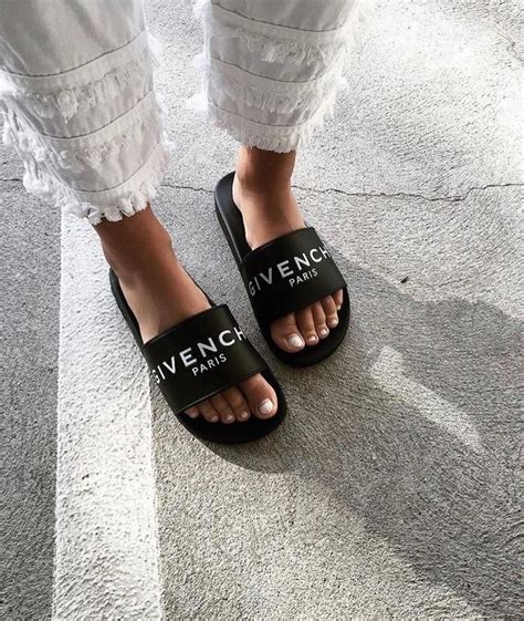 givenchy sliders black and white|givenchy sandals size chart.